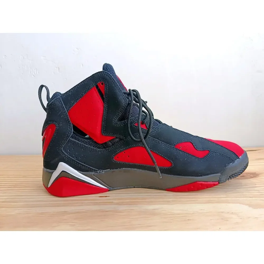 Jordan True Flight Black Red Men's Size 14 Sneakers CU4933-001 Excellent